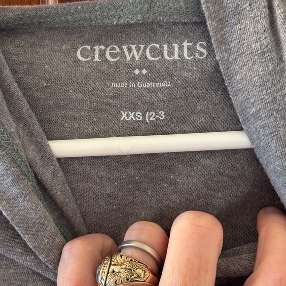 J. Crew Crewcuts 2-3T Light+Warm Heather Gray Hoodie. Exclnt Condition. - Picture 5 of 8